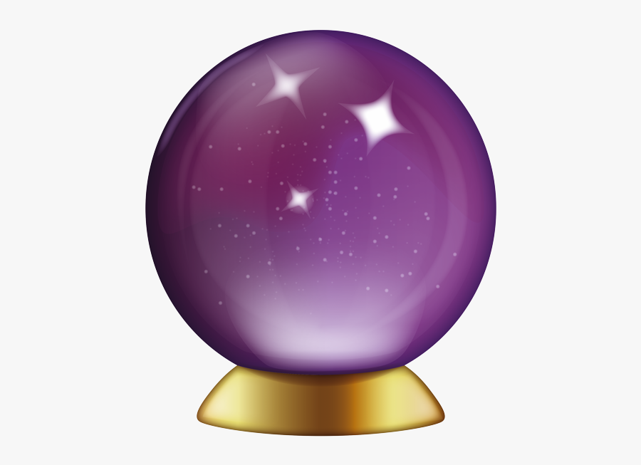 Crystal Ball Emoji Png, Transparent Clipart