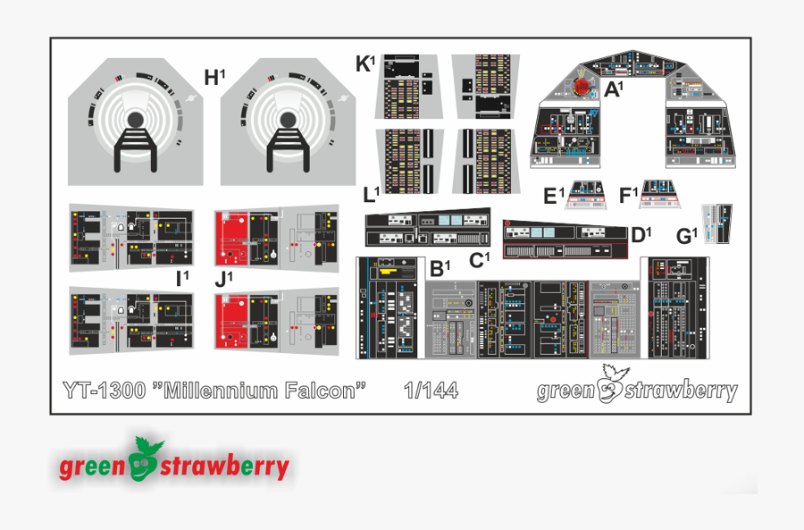 Transparent Millennium Falcon Clipart - Millennium Falcon Cockpit Paragrafix, Transparent Clipart