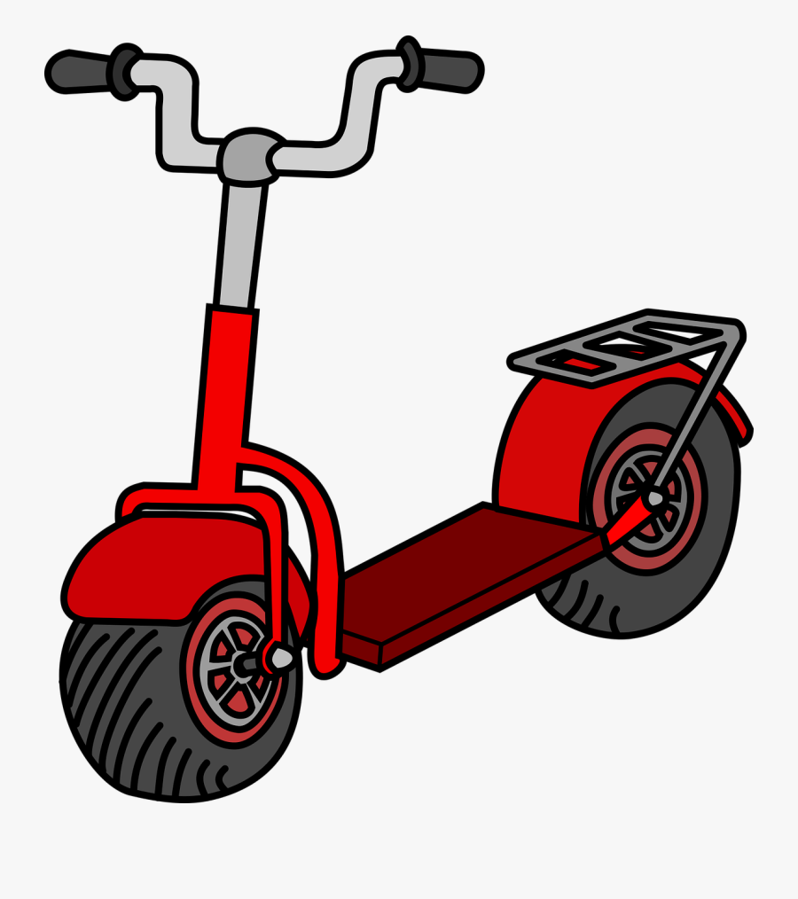 Transparent Cliparts Kostenlos - Clip Art Scooter, Transparent Clipart
