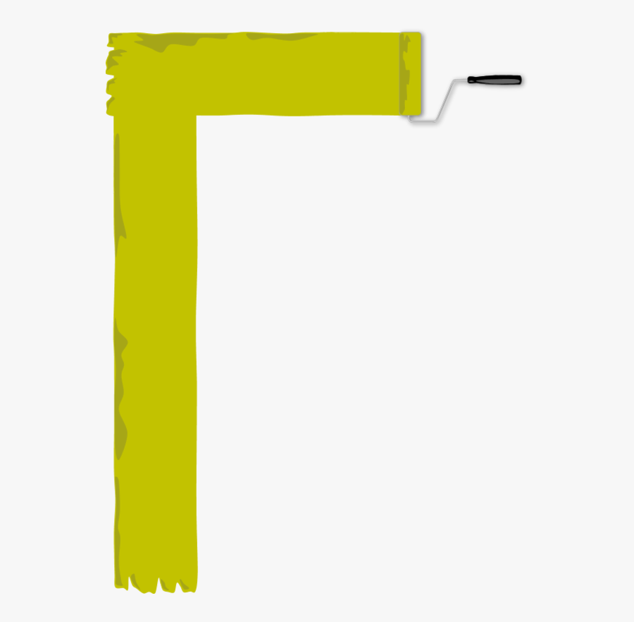 Paint Roller Border And Banner, Transparent Clipart