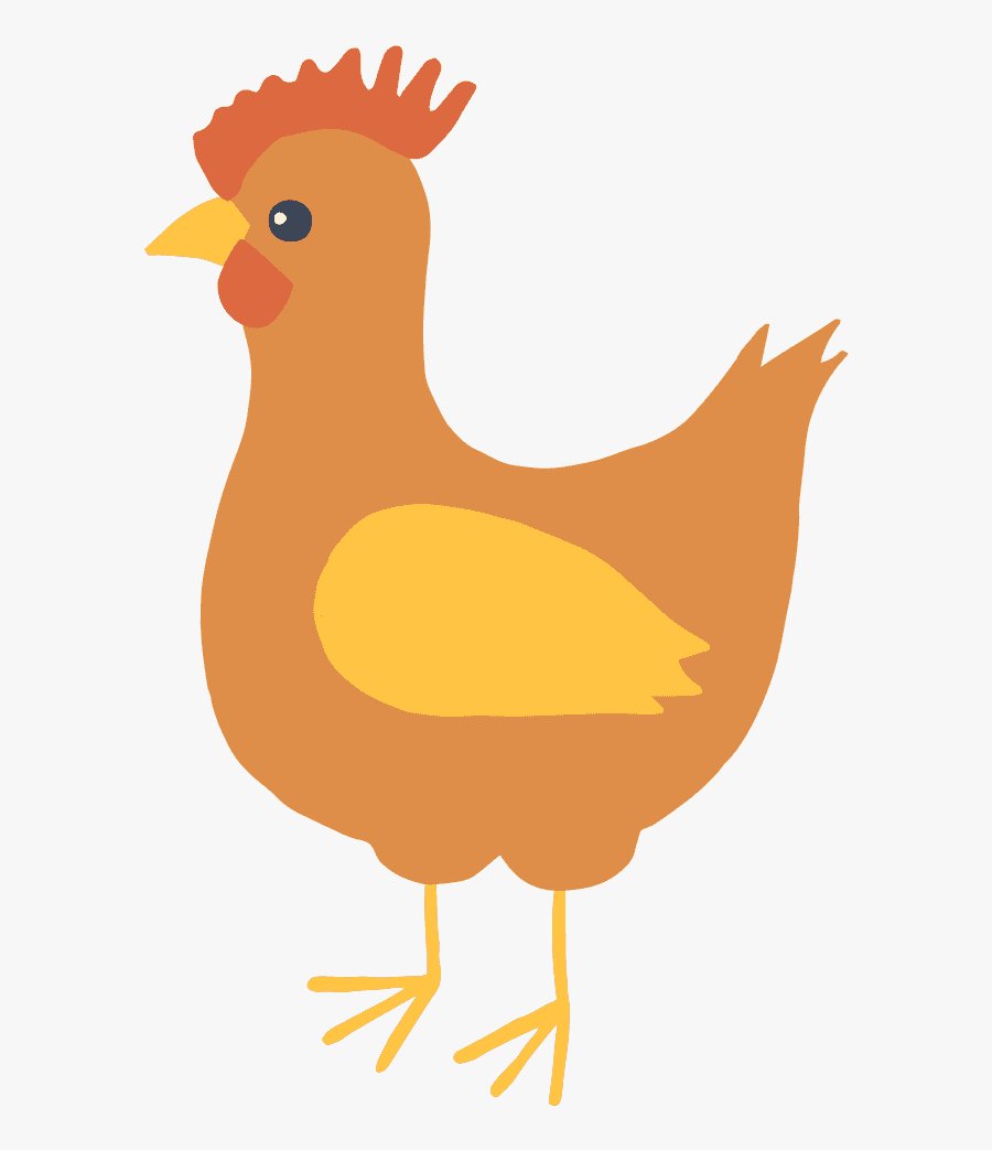 Chicken Orange Compressor - Rooster, Transparent Clipart