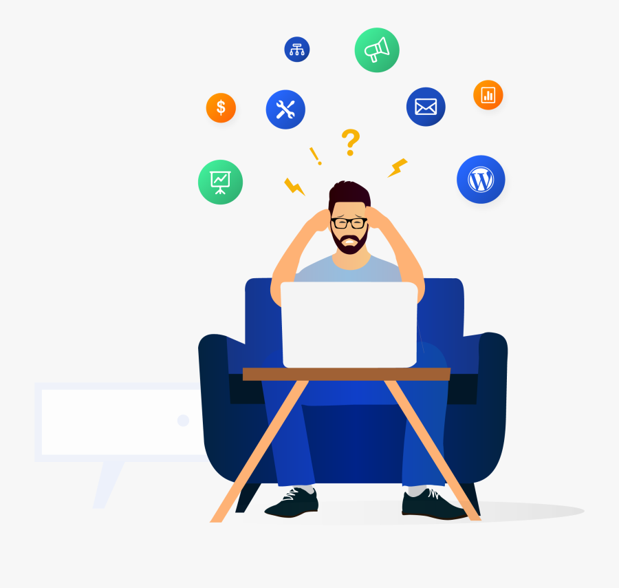 Unlimited Web Design And Technical Marketing Tasks - Cartoon, Transparent Clipart