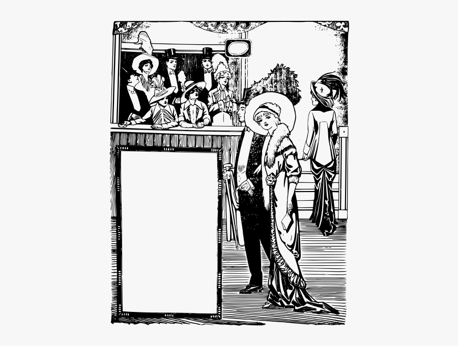 High Society Frame Vector Clip Art - Cartoon, Transparent Clipart