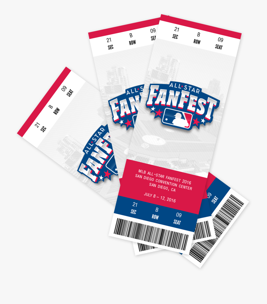Mlb All Star Fanfest - Mlb Ticket, Transparent Clipart
