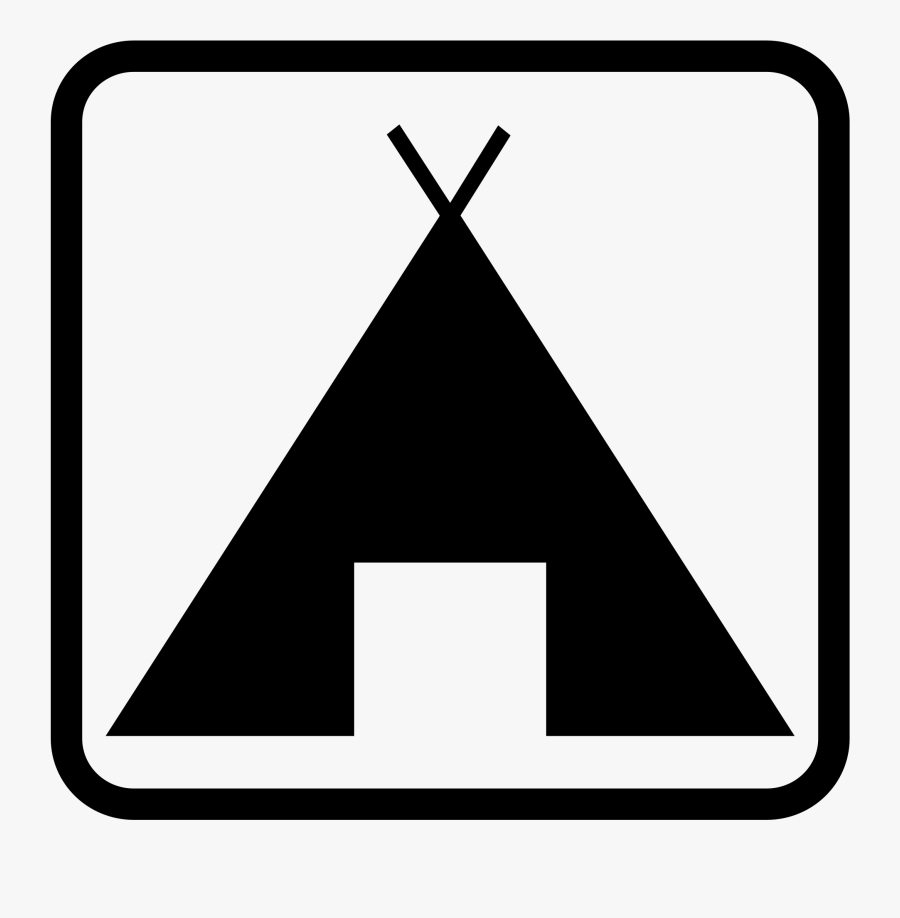 Pictogramme Camping Big Image - Camping Clip Art, Transparent Clipart