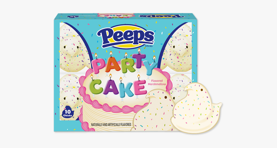 Party Cake Peeps, Transparent Clipart