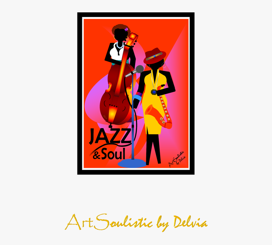 Jazz Clipart Soul Music - Poster, Transparent Clipart