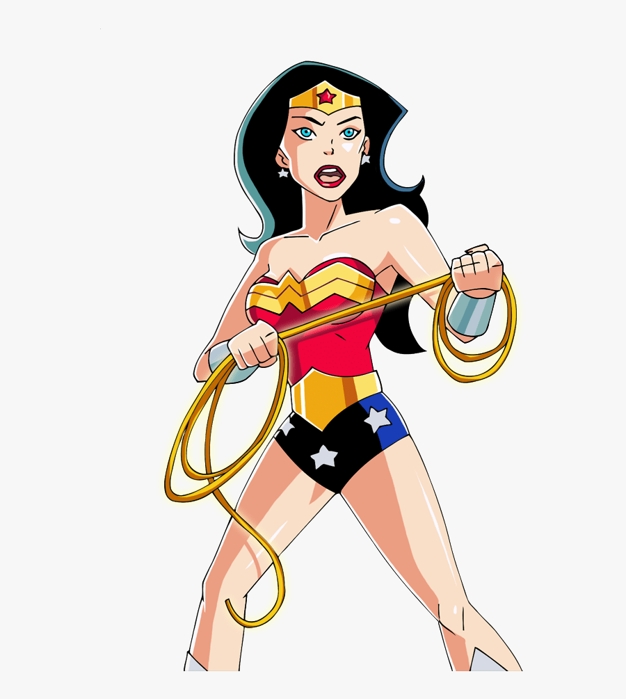 Transparent Wonder Woman Cartoon Png, Transparent Clipart