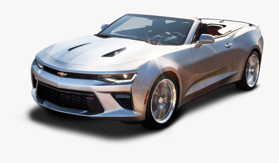 Chevrolet Camaro Convertible Silver Car Png Image - 2017 Camaro Convertible Ss, Transparent Clipart