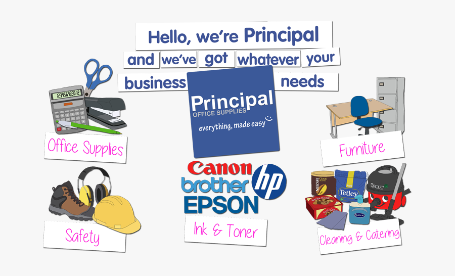 Principal Office Supplies, Transparent Clipart