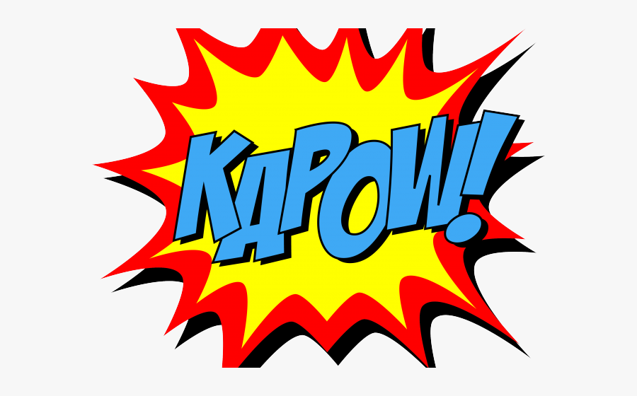 Thank You Clipart Baseball - Pow Superhero Transparent Background, Transparent Clipart