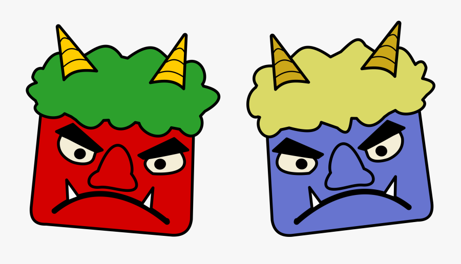 And Red Oni Big - Setsubun Clip Art, Transparent Clipart