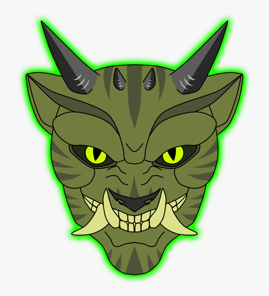Oni Mask Png Pic - Oni, Transparent Clipart