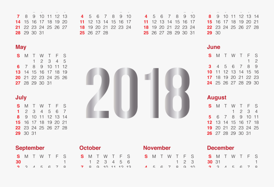 Transparent Calendar Clipart Png - Full Calendar 2019 Png, Transparent Clipart