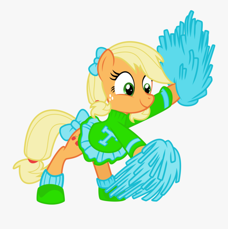 Cheerleader Applejack By Yetioner - My Little Pony Cheerleader, Transparent Clipart