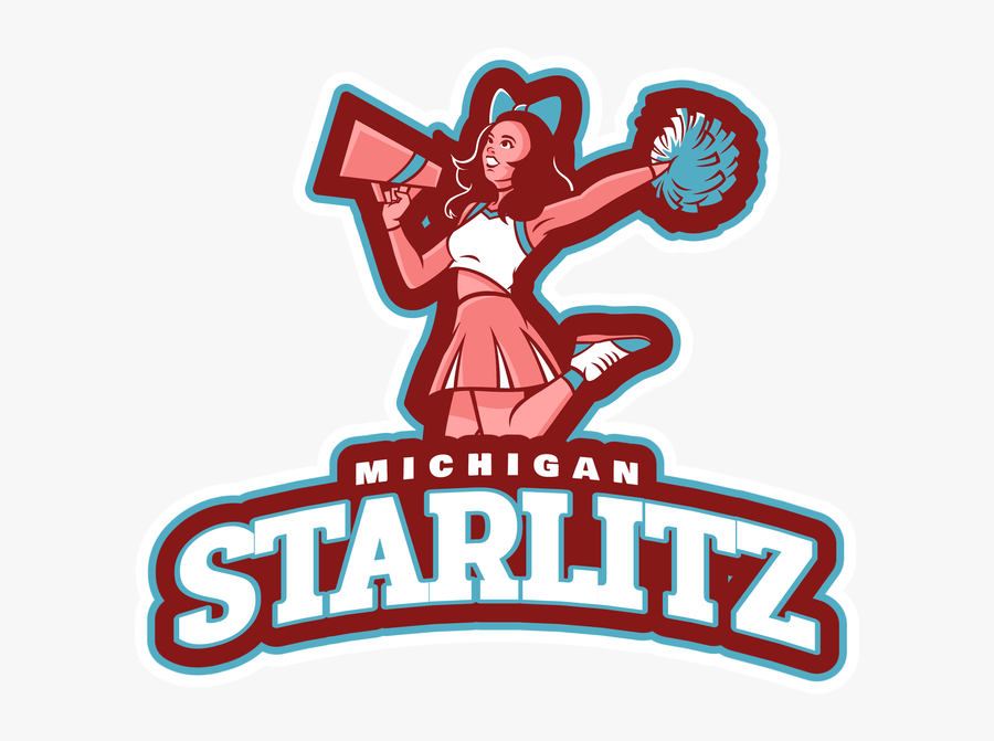 Cheerleader Logo Generator With A Cheerleader Using - Competition Cheer Logo, Transparent Clipart
