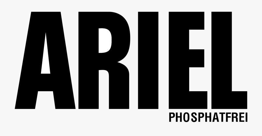 Ariel Phosphatfrei Logo Black And White - Human Action, Transparent Clipart