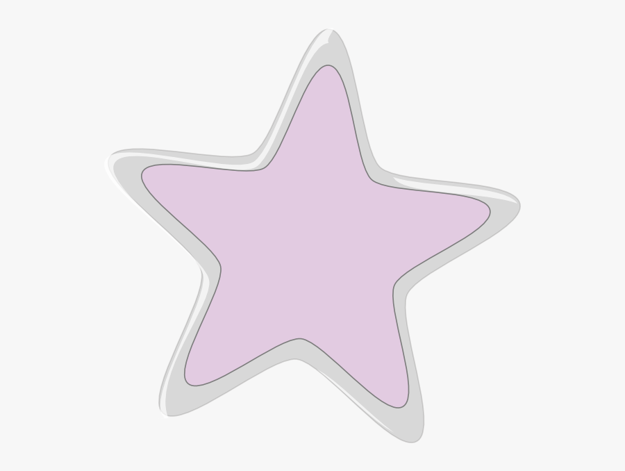 Transparent Silver Stars Clipart - Flower, Transparent Clipart