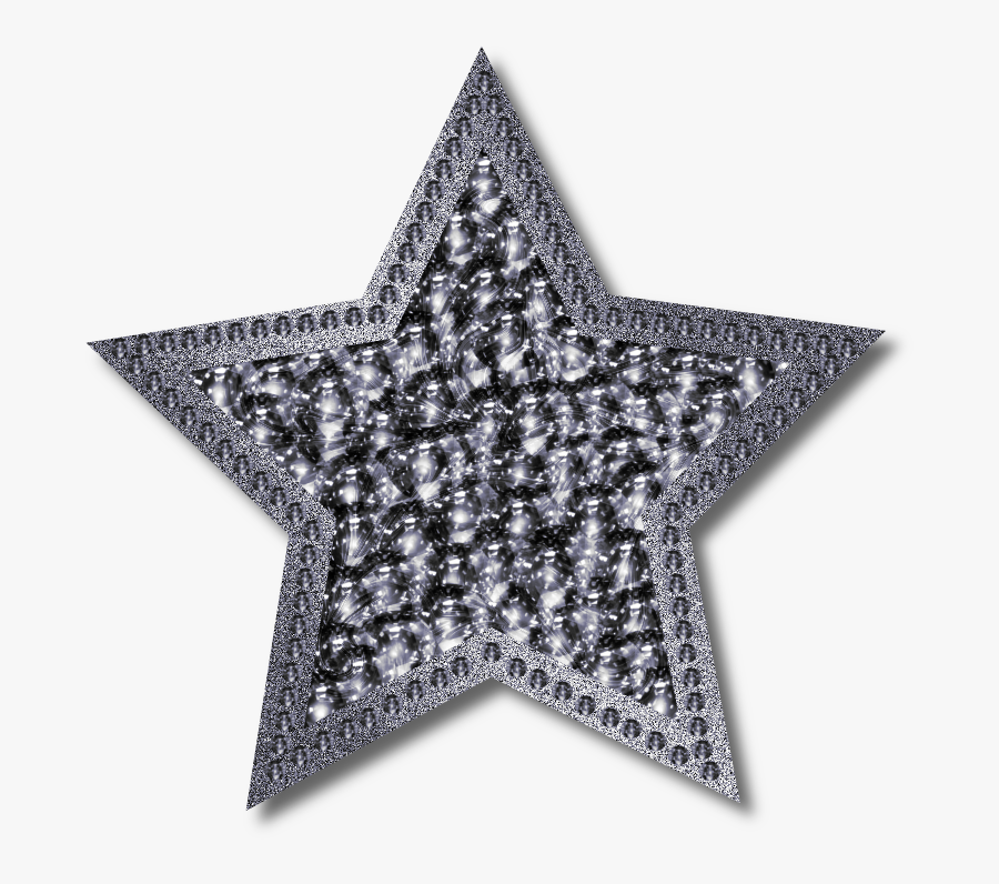 Transparent Silver Star Png, Transparent Clipart