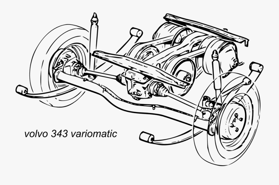 Volvo Suspension, Transparent Clipart
