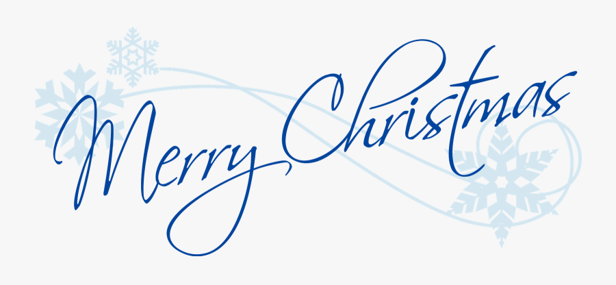 Merry Christmas Clipart Png , Png Download - Merry Christmas Blue And White, Transparent Clipart
