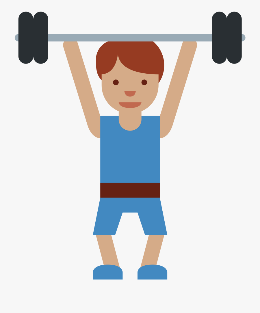 Lift Weights Emoji Clipart , Png Download - Weight Lifting Flashcards, Transparent Clipart