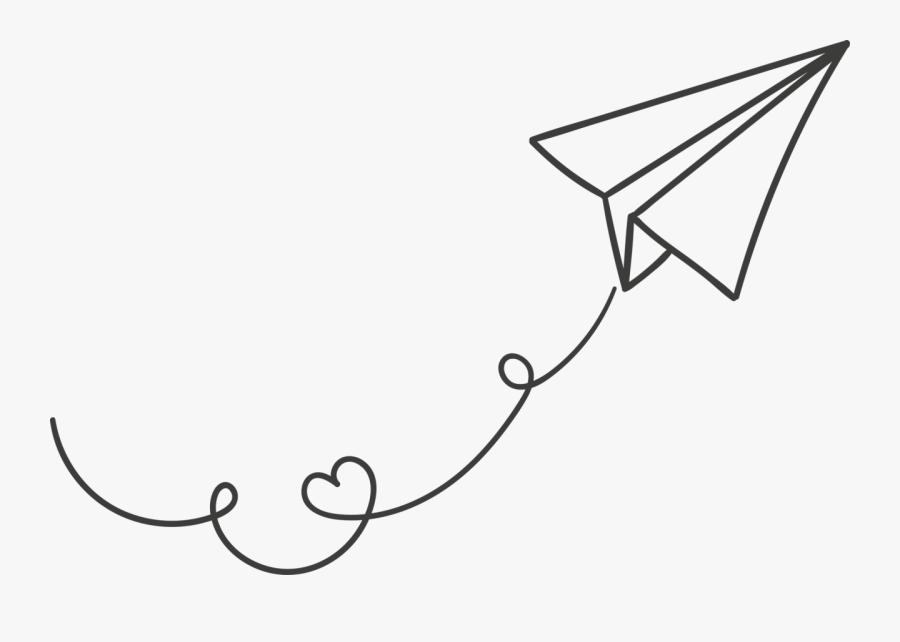 White Paper Plane Png Image - Flying Paper Plane Png, Transparent Clipart