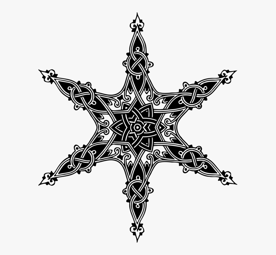 Visual Arts,star,symmetry - Hand Drawn Christmas Star, Transparent Clipart