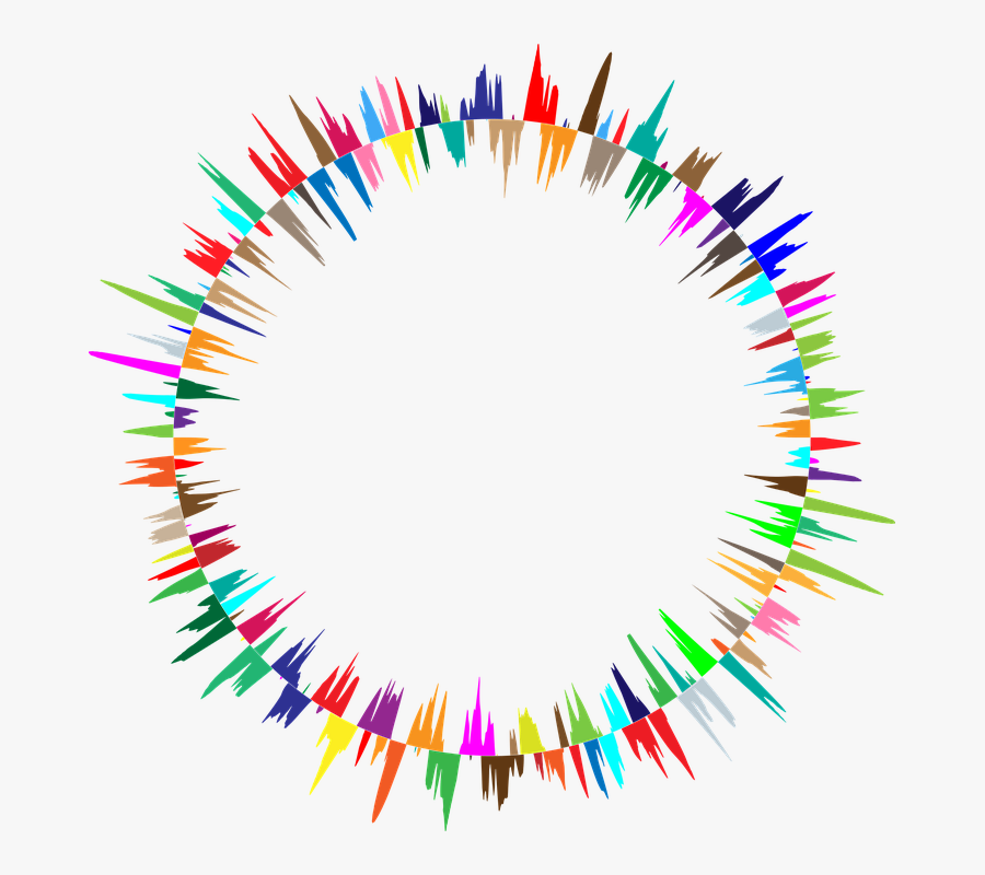 Noise Clipart Sound Wave - Sound Waves Circle Png, Transparent Clipart