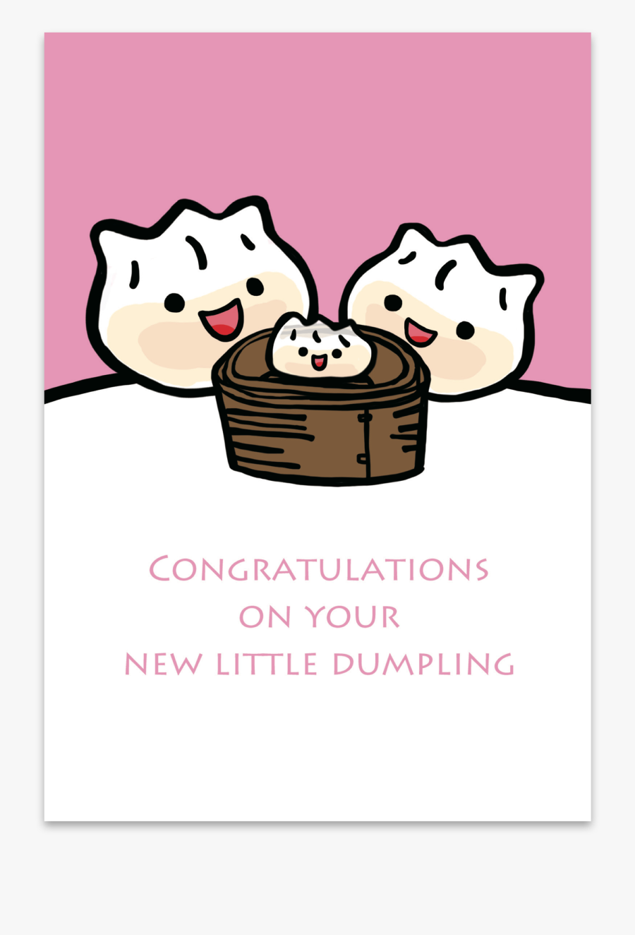 Congratulations On Your New Little Dumpling Pink, Transparent Clipart