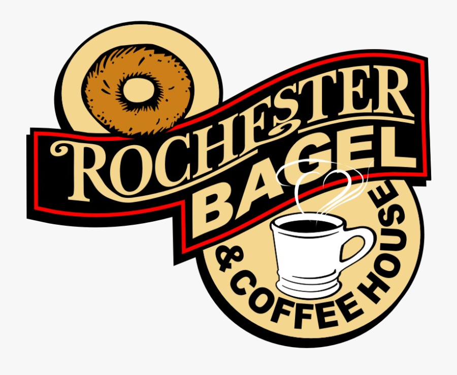 Clipart Coffee Bagels - Rochester Bagel Shop, Transparent Clipart