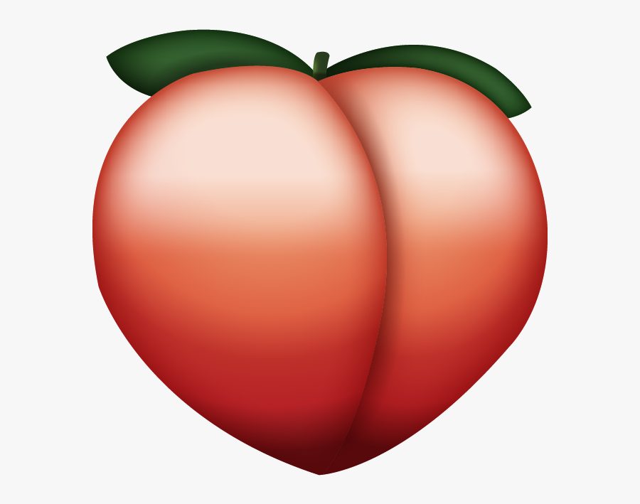 Transparent Background Peach Emoji, Transparent Clipart