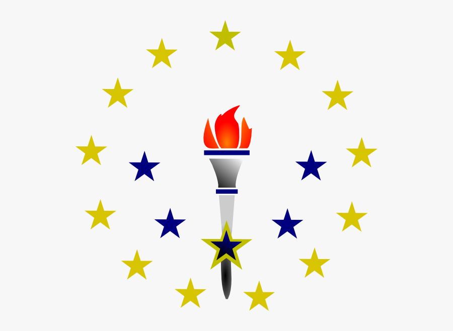 Torch Svg Clip Arts - 1776 Betsy Ross Star Png, Transparent Clipart