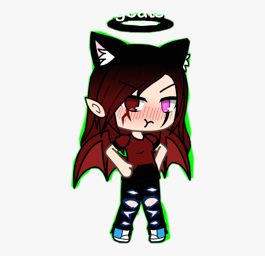 Devil Gachalife Freetoedit Wolves Song - Cartoon, Transparent Clipart