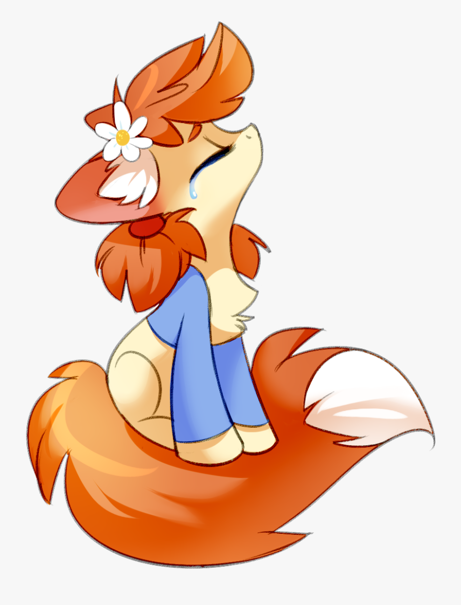 Tomatocoup, Chest Fluff, Crying, Cute, Eyes Closed, - Pony Fox, Transparent Clipart