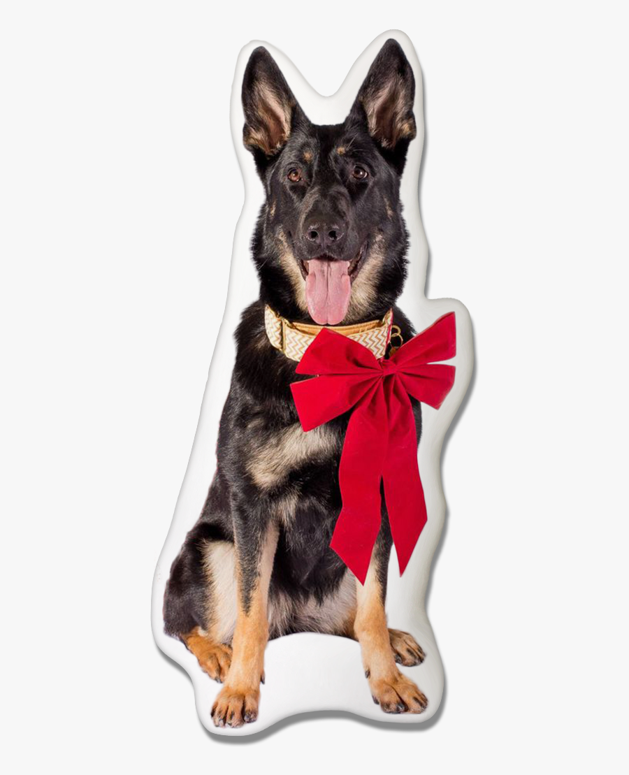 German Shepherd Christmas Pillow - German Shepherd Christmas, Transparent Clipart