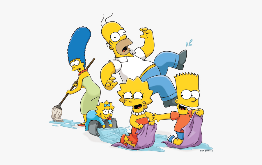 The Simpsons Hd - Simpson Family, Transparent Clipart