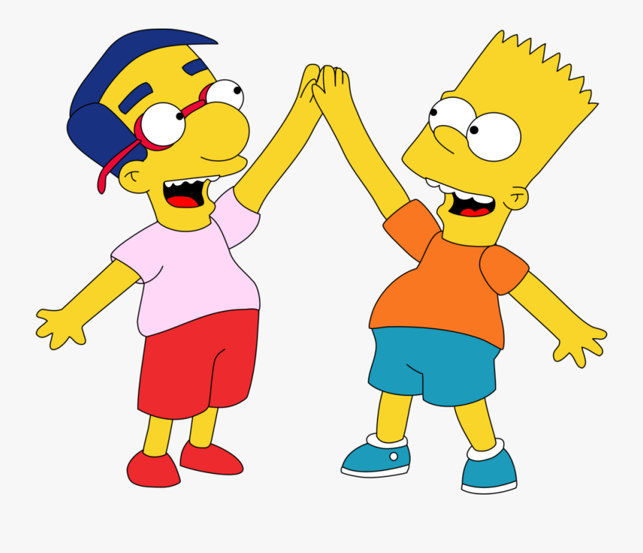 Which Of The Simpsons Are You - Bart Simpson And Milhouse, Transparent Clipart