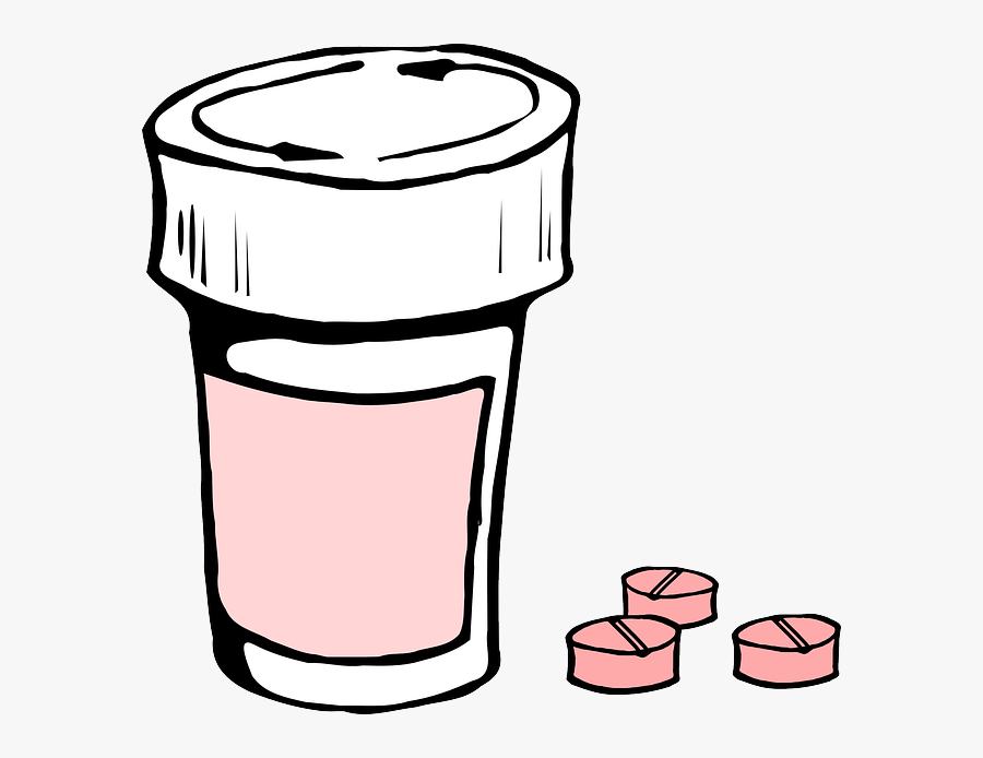 Jar-305780 - Draw A Pill Bottle, Transparent Clipart