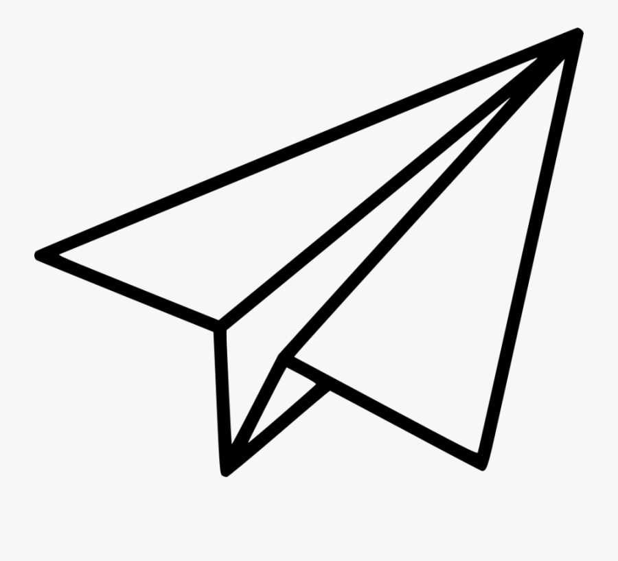Black Shape Paper Plane Png Image - Paper Airplane Transparent Background, Transparent Clipart
