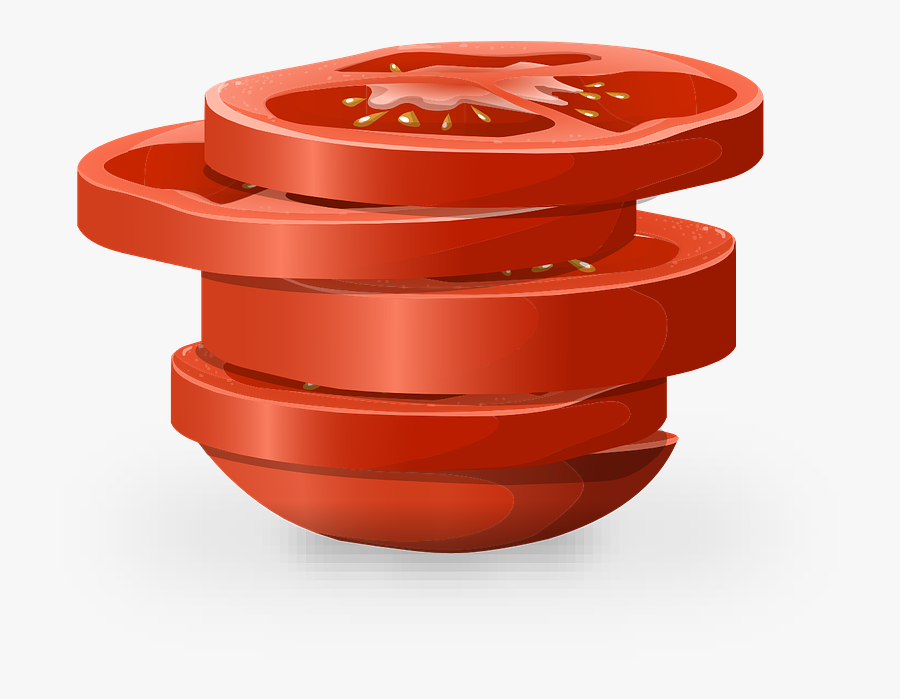 Tomato Slice Vector Png, Transparent Clipart