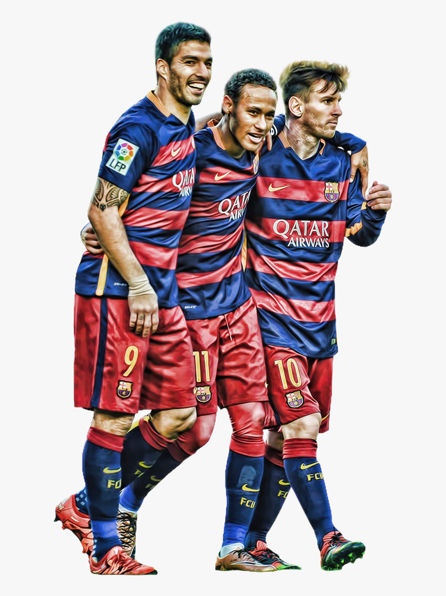 Suarez Png For - Messi Suarez Neymar Png, Transparent Clipart