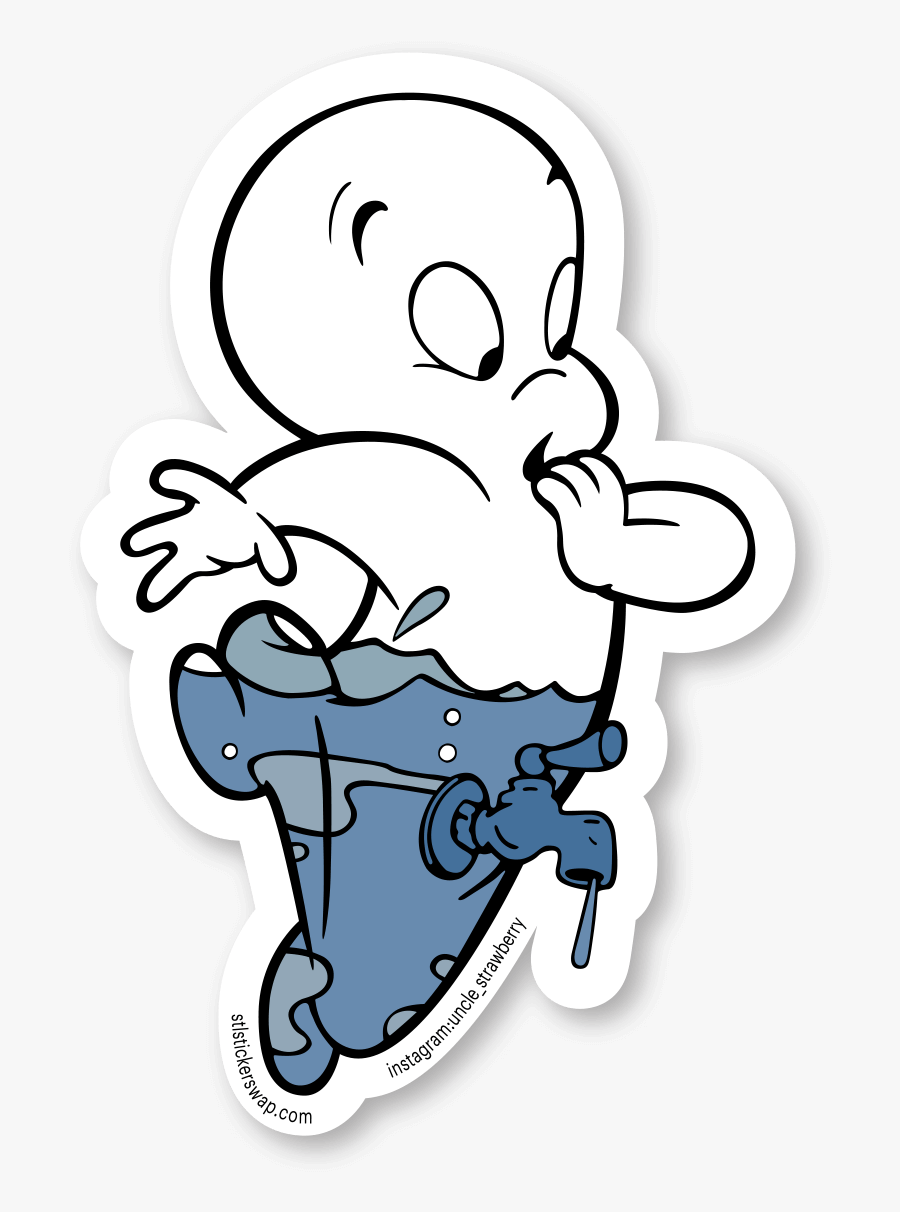 Transparent Casper The Ghost Clipart - Sticker Ghost Png, Transparent Clipart