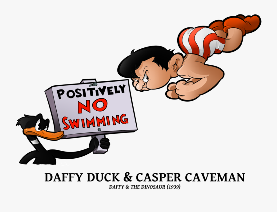 Daffy Duck N - Casper Caveman, Transparent Clipart