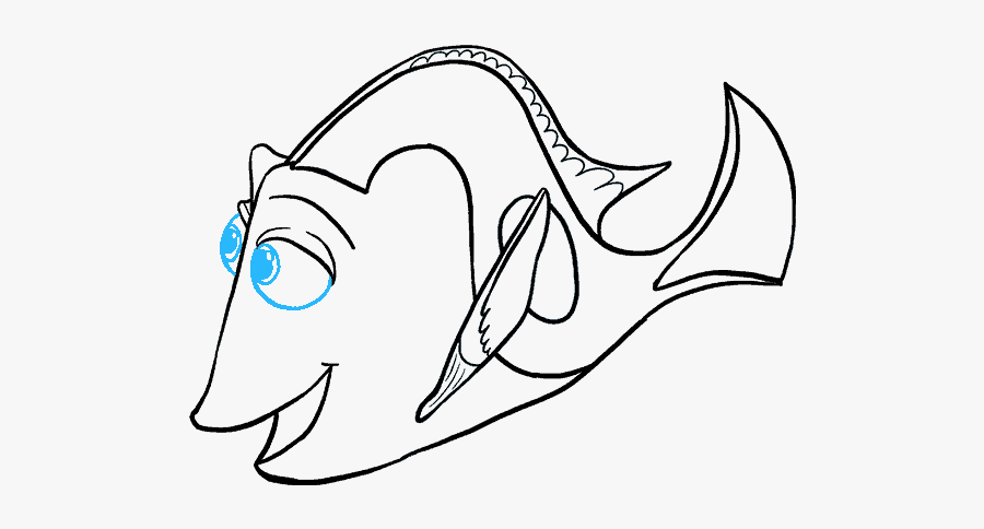 Nemo Drawing Dory - Drawing, Transparent Clipart