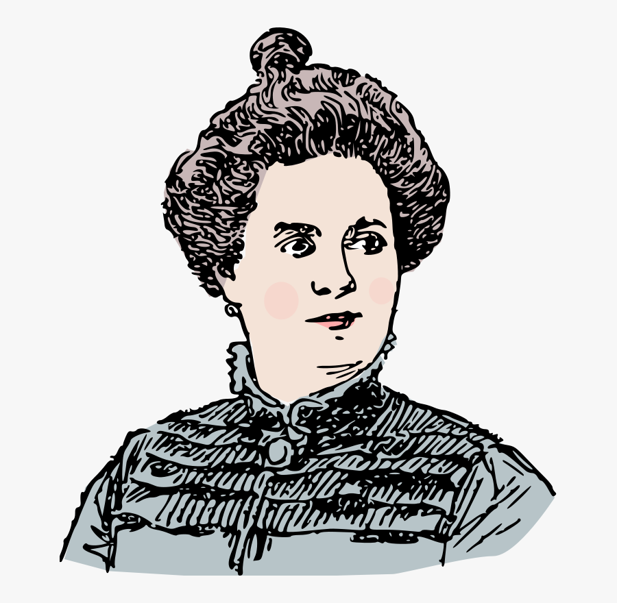 Woman Around 1900 - Old Fashioned Woman Clipart, Transparent Clipart