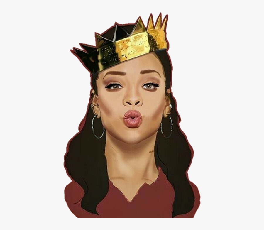 #rihanna #ririnavy #stickers - Rihanna Dessin Queen, Transparent Clipart