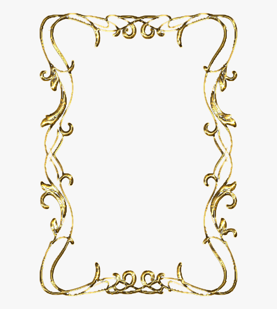 Scroll Border Png - Frame Image Transparent Background Png, Transparent Clipart