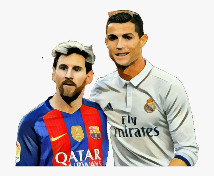 Messi And Ronaldo Png, Transparent Clipart