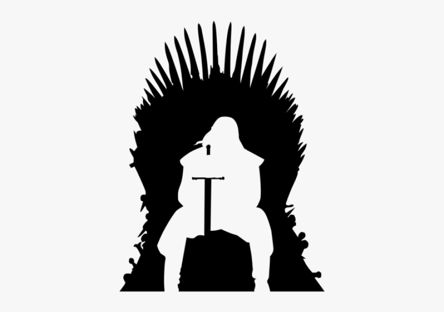 A Game Of Thrones Eddard Stark Iron Throne Jon Snow - Game Of Thrones Silhouette, Transparent Clipart